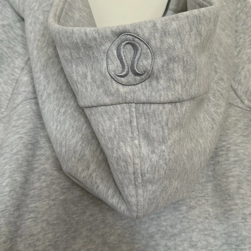 Lululemon Scuba Cropped/Oversized Half-Zip Hoodie, M/L - Picture 9 of 13